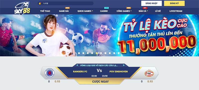 SKY88 - Đẳng cấp của nhà cái cá cược trực tuyến hàng đầu thị trường